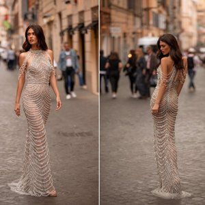 NEW Alamour The Label Armina Beaded Gown Size M